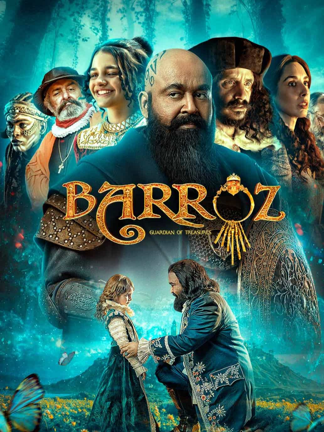 Barroz 2024 Dual Audio Hindi Malayalam Full Movie HD ESub –