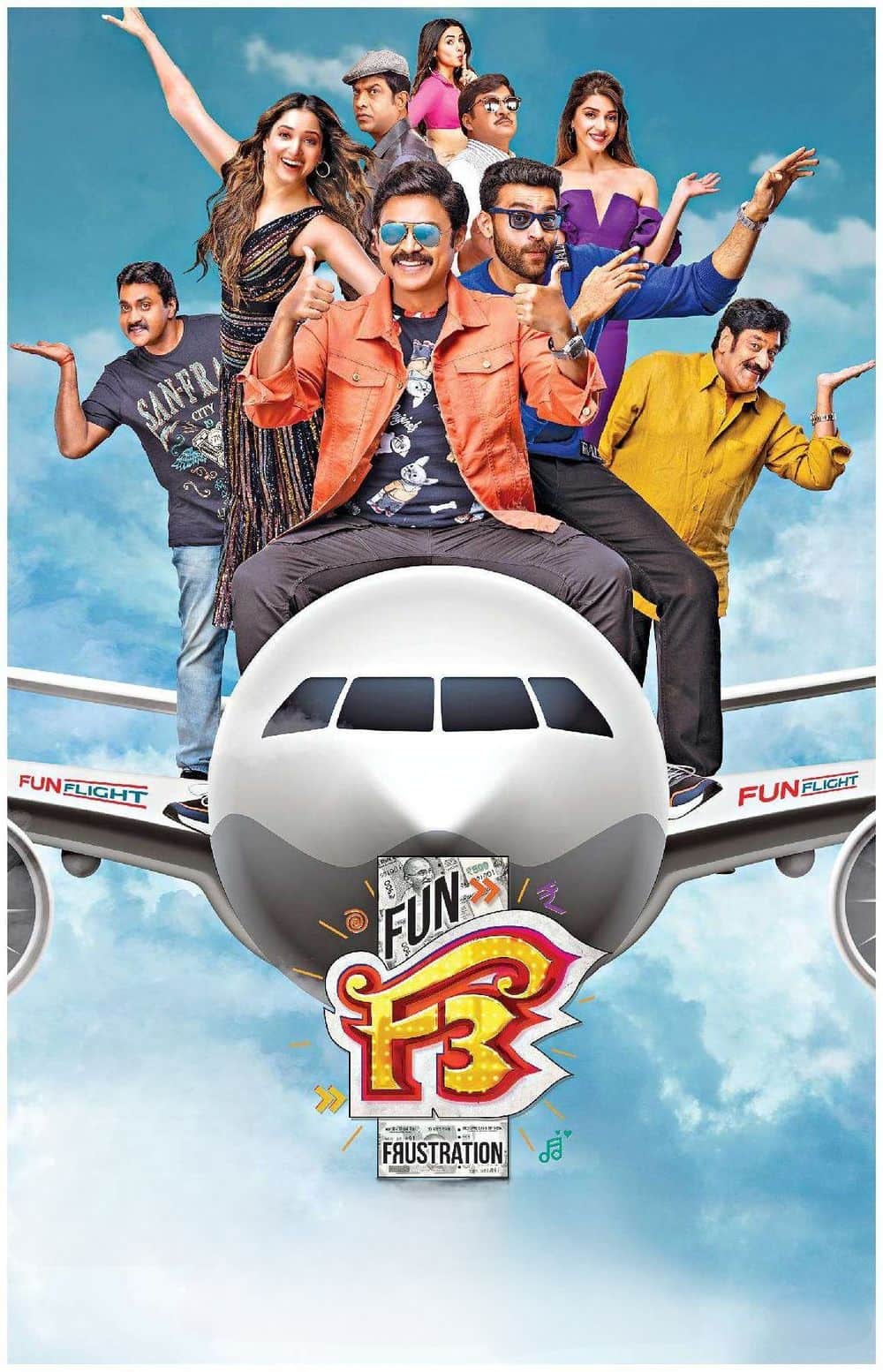 F3 Fun and Frustration 2022 Dual Audio Hindi Telugu Full Movie HD ESub –